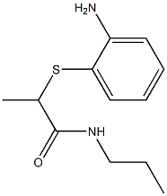 2-[(2-aminophenyl)sulfanyl]-N-propylpropanamide Struktur