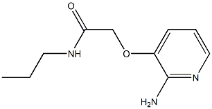 2-[(2-aminopyridin-3-yl)oxy]-N-propylacetamide Struktur