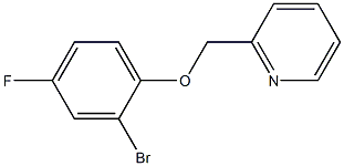 2-[(2-bromo-4-fluorophenoxy)methyl]pyridine Struktur