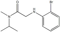 2-[(2-bromophenyl)amino]-N-methyl-N-(propan-2-yl)acetamide Struktur