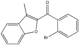 2-[(2-bromophenyl)carbonyl]-3-methyl-1-benzofuran Struktur