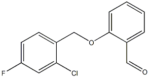 2-[(2-chloro-4-fluorophenyl)methoxy]benzaldehyde Struktur