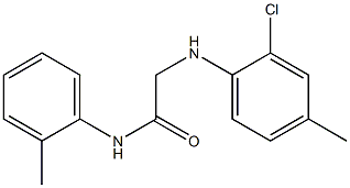 2-[(2-chloro-4-methylphenyl)amino]-N-(2-methylphenyl)acetamide Struktur