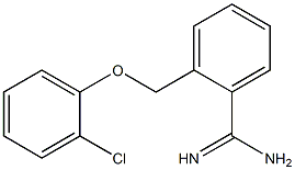 2-[(2-chlorophenoxy)methyl]benzenecarboximidamide Struktur