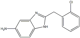 2-[(2-chlorophenyl)methyl]-1H-1,3-benzodiazol-5-amine Struktur