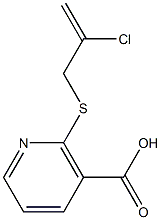 2-[(2-chloroprop-2-enyl)thio]nicotinic acid Struktur