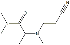 2-[(2-cyanoethyl)(methyl)amino]-N,N-dimethylpropanamide Struktur