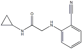 2-[(2-cyanophenyl)amino]-N-cyclopropylacetamide Struktur