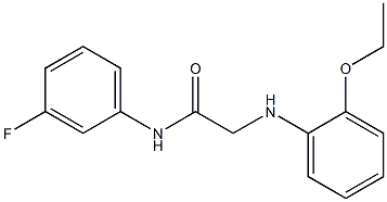 2-[(2-ethoxyphenyl)amino]-N-(3-fluorophenyl)acetamide Struktur