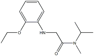 2-[(2-ethoxyphenyl)amino]-N-methyl-N-(propan-2-yl)acetamide Struktur