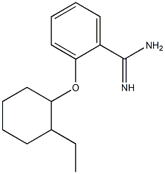 2-[(2-ethylcyclohexyl)oxy]benzene-1-carboximidamide Struktur