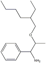 2-[(2-ethylhexyl)oxy]-1-phenylpropan-1-amine Struktur