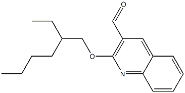 2-[(2-ethylhexyl)oxy]quinoline-3-carbaldehyde Struktur