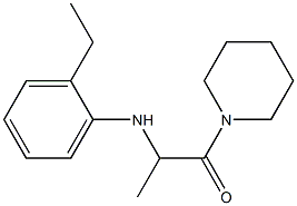 2-[(2-ethylphenyl)amino]-1-(piperidin-1-yl)propan-1-one Struktur