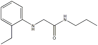 2-[(2-ethylphenyl)amino]-N-propylacetamide Struktur