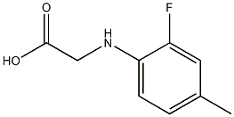 2-[(2-fluoro-4-methylphenyl)amino]acetic acid Struktur