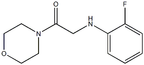 2-[(2-fluorophenyl)amino]-1-(morpholin-4-yl)ethan-1-one Struktur