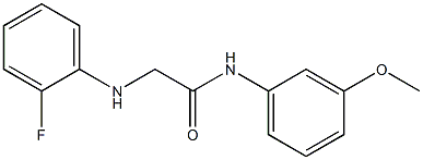 2-[(2-fluorophenyl)amino]-N-(3-methoxyphenyl)acetamide Struktur