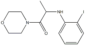 2-[(2-iodophenyl)amino]-1-(morpholin-4-yl)propan-1-one Struktur