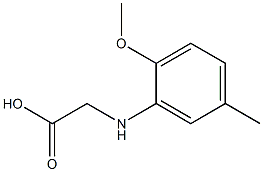 2-[(2-methoxy-5-methylphenyl)amino]acetic acid Struktur