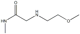 2-[(2-methoxyethyl)amino]-N-methylacetamide Struktur