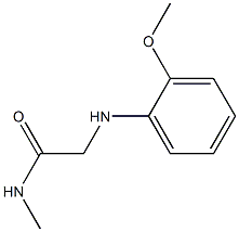 2-[(2-methoxyphenyl)amino]-N-methylacetamide Struktur