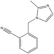 2-[(2-methyl-1H-imidazol-1-yl)methyl]benzonitrile Struktur