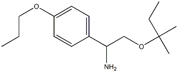 2-[(2-methylbutan-2-yl)oxy]-1-(4-propoxyphenyl)ethan-1-amine Struktur