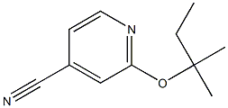 2-[(2-methylbutan-2-yl)oxy]pyridine-4-carbonitrile Struktur