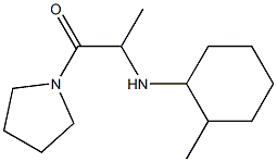 2-[(2-methylcyclohexyl)amino]-1-(pyrrolidin-1-yl)propan-1-one Struktur