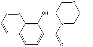 2-[(2-methylmorpholin-4-yl)carbonyl]naphthalen-1-ol Struktur