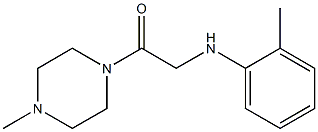 2-[(2-methylphenyl)amino]-1-(4-methylpiperazin-1-yl)ethan-1-one Struktur