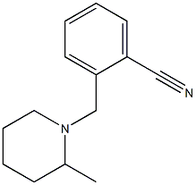 2-[(2-methylpiperidin-1-yl)methyl]benzonitrile Struktur