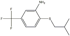 2-[(2-methylpropyl)sulfanyl]-5-(trifluoromethyl)aniline Struktur