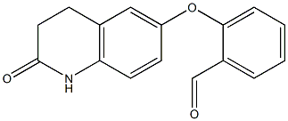 2-[(2-oxo-1,2,3,4-tetrahydroquinolin-6-yl)oxy]benzaldehyde Struktur