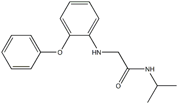 2-[(2-phenoxyphenyl)amino]-N-(propan-2-yl)acetamide Struktur