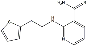 2-[(2-thien-2-ylethyl)amino]pyridine-3-carbothioamide Struktur