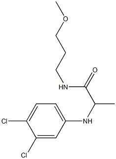 2-[(3,4-dichlorophenyl)amino]-N-(3-methoxypropyl)propanamide Struktur