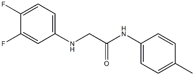 2-[(3,4-difluorophenyl)amino]-N-(4-methylphenyl)acetamide Struktur