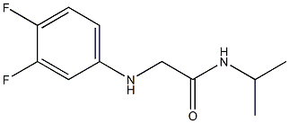 2-[(3,4-difluorophenyl)amino]-N-(propan-2-yl)acetamide Struktur