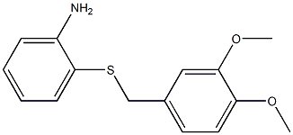 2-[(3,4-dimethoxybenzyl)thio]aniline Struktur