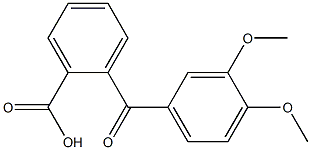 2-[(3,4-dimethoxyphenyl)carbonyl]benzoic acid Struktur