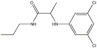 2-[(3,5-dichlorophenyl)amino]-N-propylpropanamide Struktur