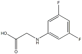 2-[(3,5-difluorophenyl)amino]acetic acid Struktur