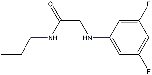 2-[(3,5-difluorophenyl)amino]-N-propylacetamide Struktur