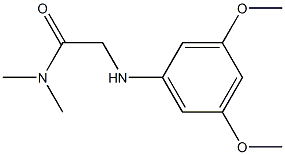 2-[(3,5-dimethoxyphenyl)amino]-N,N-dimethylacetamide Struktur