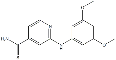 2-[(3,5-dimethoxyphenyl)amino]pyridine-4-carbothioamide Struktur