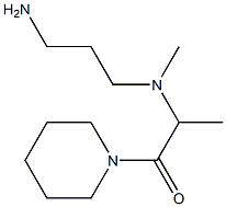 2-[(3-aminopropyl)(methyl)amino]-1-(piperidin-1-yl)propan-1-one Struktur