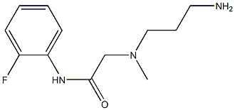 2-[(3-aminopropyl)(methyl)amino]-N-(2-fluorophenyl)acetamide Struktur