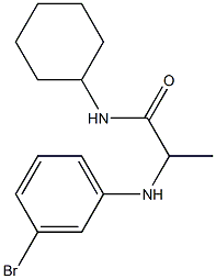 2-[(3-bromophenyl)amino]-N-cyclohexylpropanamide Struktur